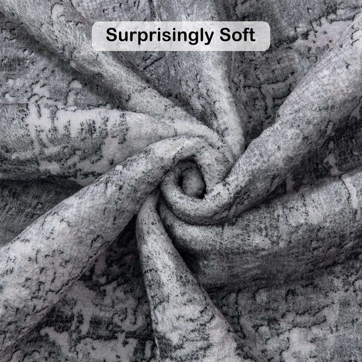 Area Rug Living Room Rug, 5x7 Modern Abstract Washable Rug Black Non Slip Foldable Faux Wool Vintage Carpet, Fluffy Non-Shedding Rugs for Living Room, Bedroom, Dining Room, Kids Playroom