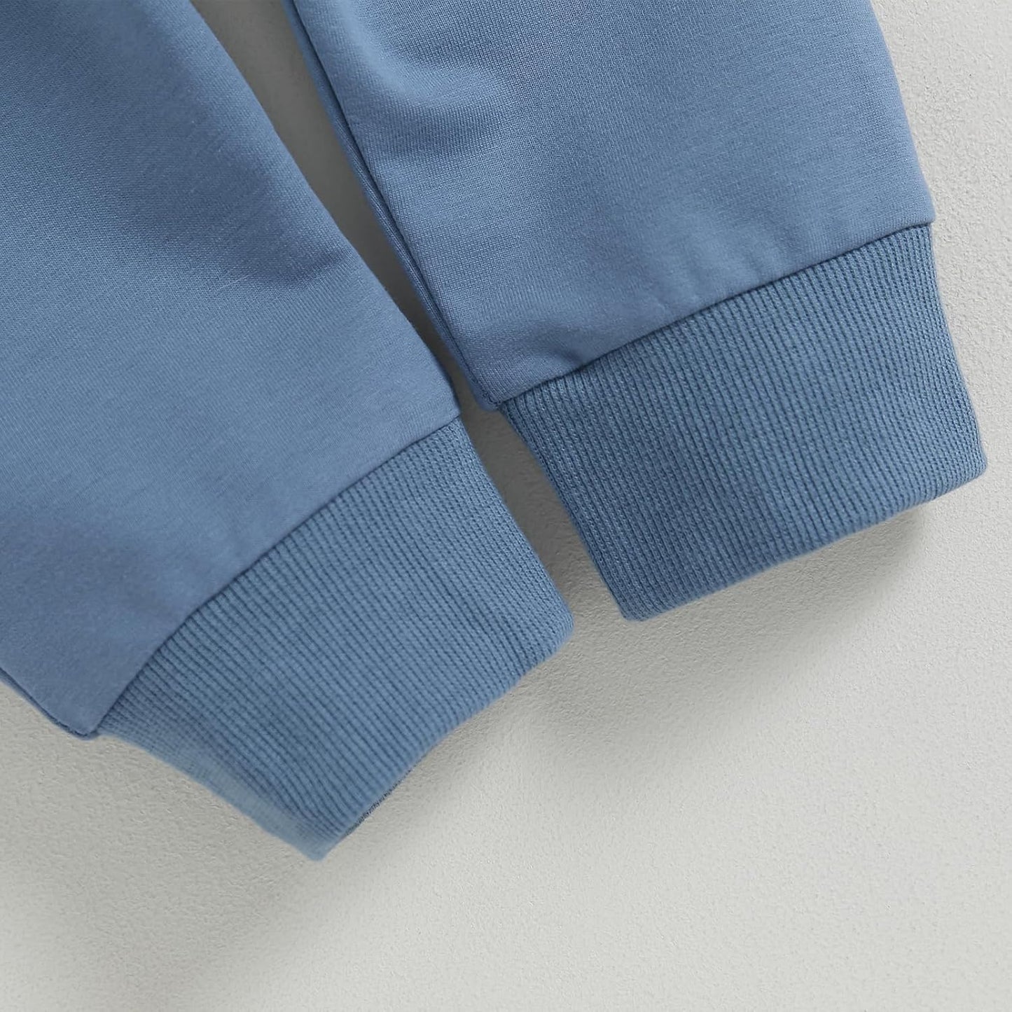 Kupretty Toddler Baby Boy Fall Winter Clothes Color Block Long Sleeve Sweatshirt Pullover Tops + Joggers Pants Outfit Set