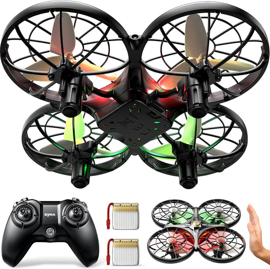 SYMA Drone for Kids 8-12 with Automatic Obstacle Avoidance, 20 Mins Flight Time(2 Batteries), One-Key 360°Flips and Altitude Hold, Safe Flying Toys for Boys and Girls