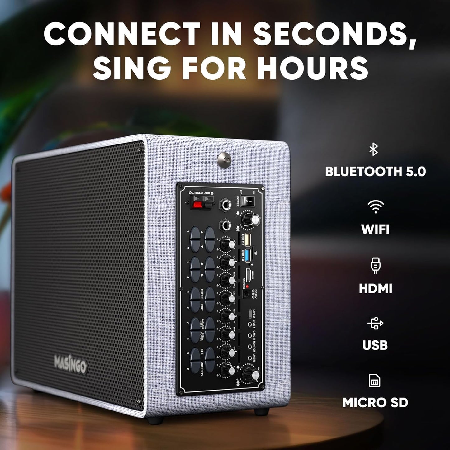 Professional Karaoke Machine with Lyrics Display Screen for Adults, 2 Wireless Microphones, Bluetooth Portable PA Speaker System Set with Built in 15" Touch Tablet with Android & WiFi, Alto X6