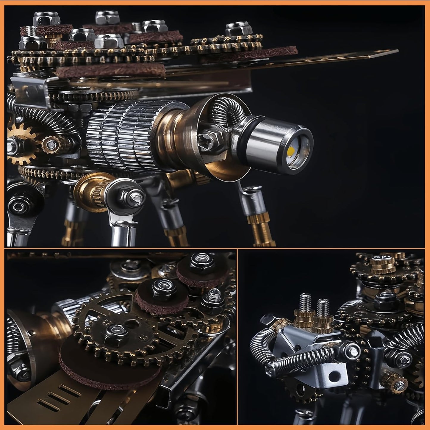 Adult 3D Metal Puzzle, Punk Insect Model Set, 3D Metal Puzzle Mechanical Insect Building Blocks, Fun DIY Assembly, high-end Men's Gifts.