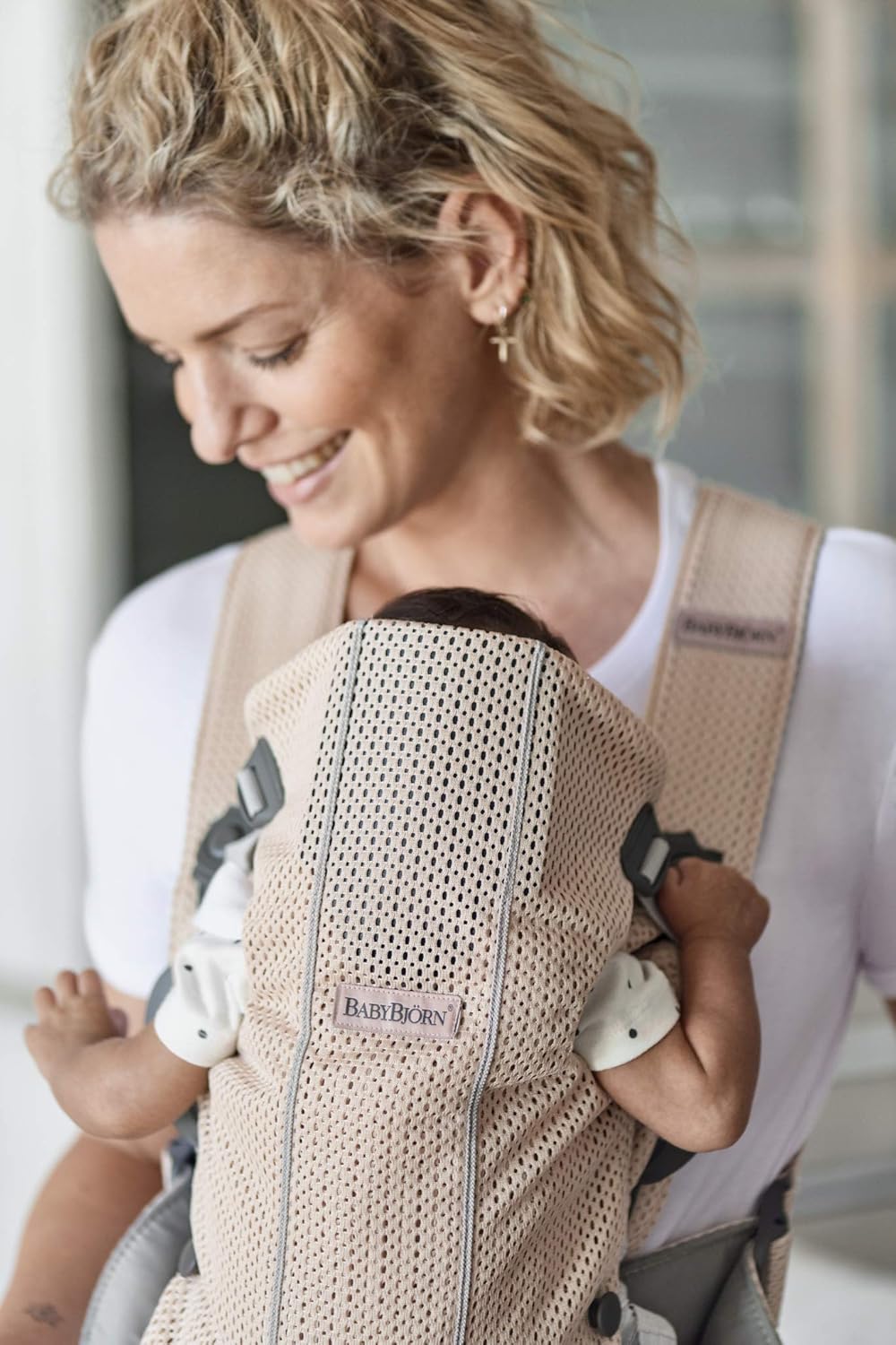 BabyBjörn Baby Carrier Mini, 3D mesh, Pearly Pink