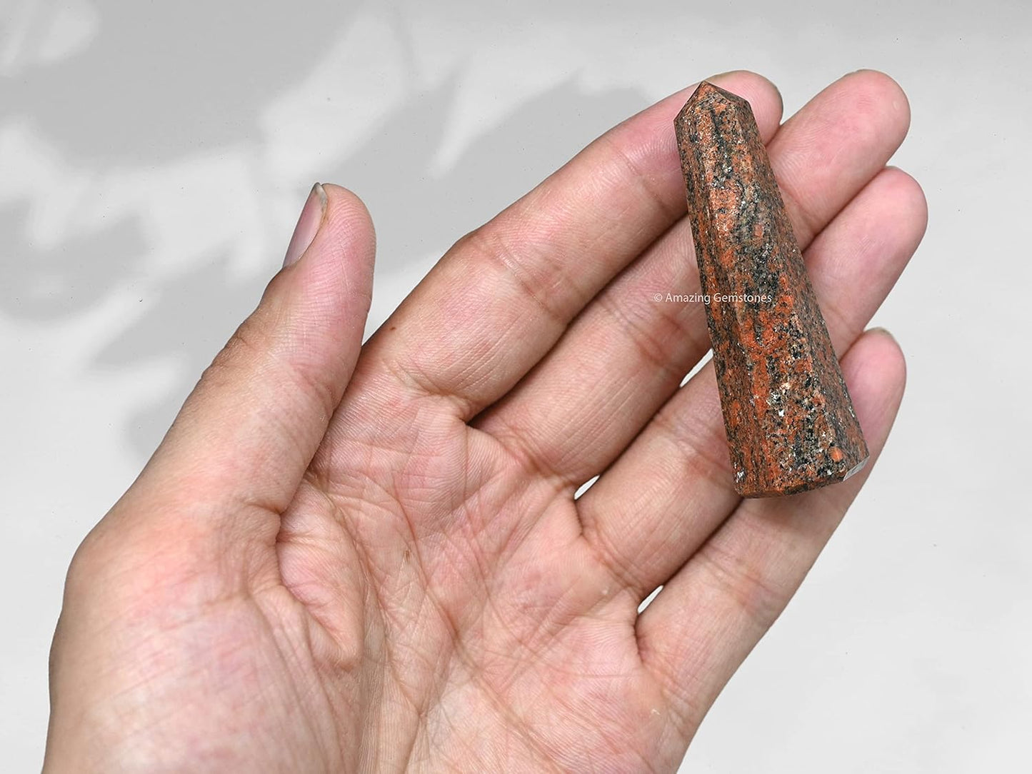 Amazing Gemstone Unakite Crystal Towers - Natural Healing Crystal Point Obelisk for Reiki Healing and Crystal Grid (2" to 3" Inch)