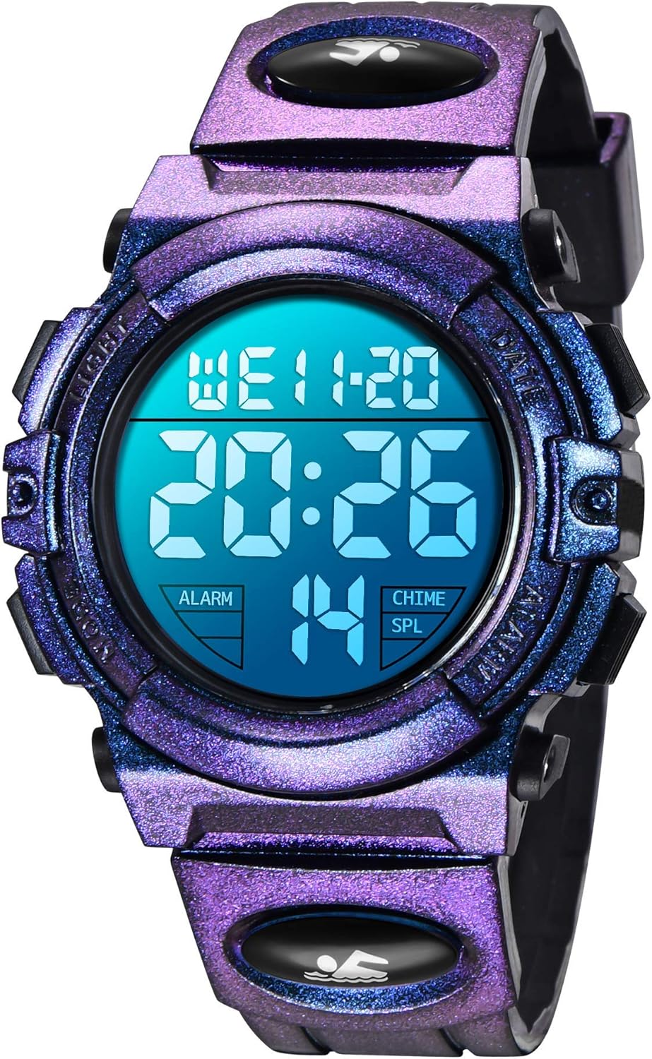 Kids Watch,Boys Watch for 3-15 Year Old Boys,Digital Sport Outdoor Multifunctional Chronograph LED 50 M Waterproof Alarm Calendar Analog Watch for Children with Silicone Band,Kids Gift