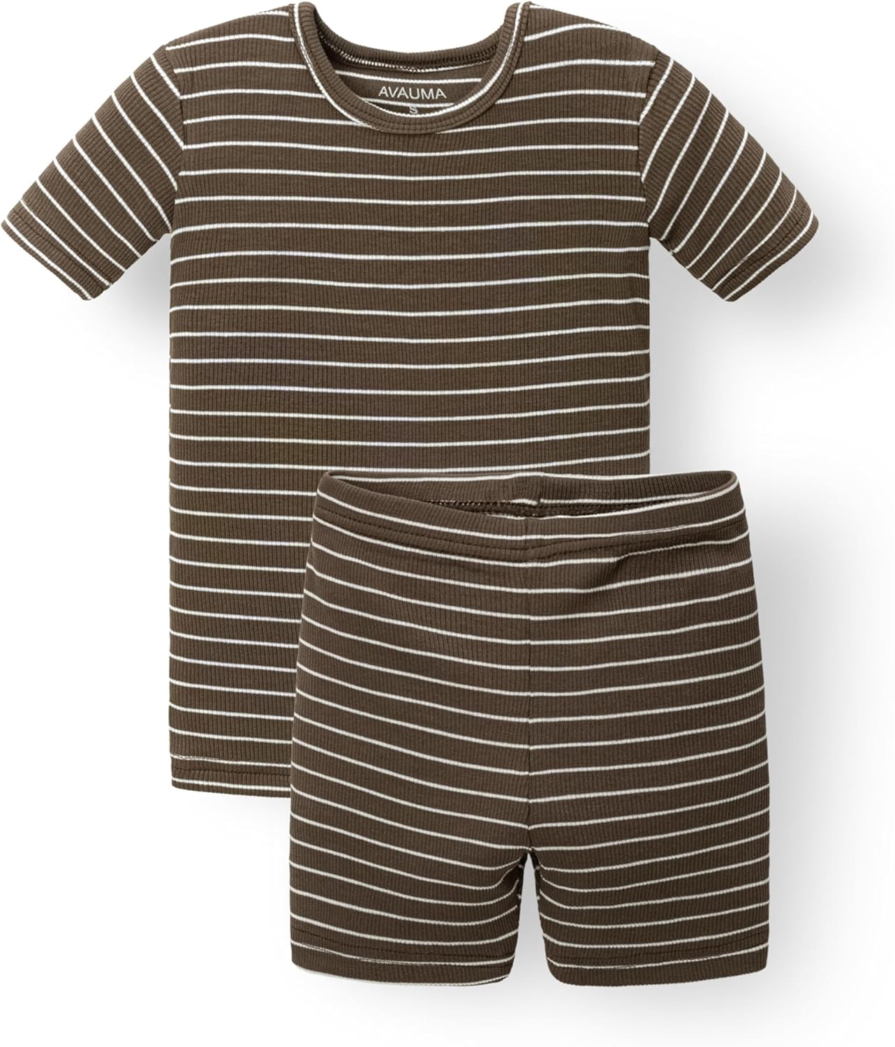 AVAUMA Stripe Pattern Baby Boys Girls Pajama Set Kids Toddler Snug fit Ribbed Sleepwear pjs for Daily Life Style
