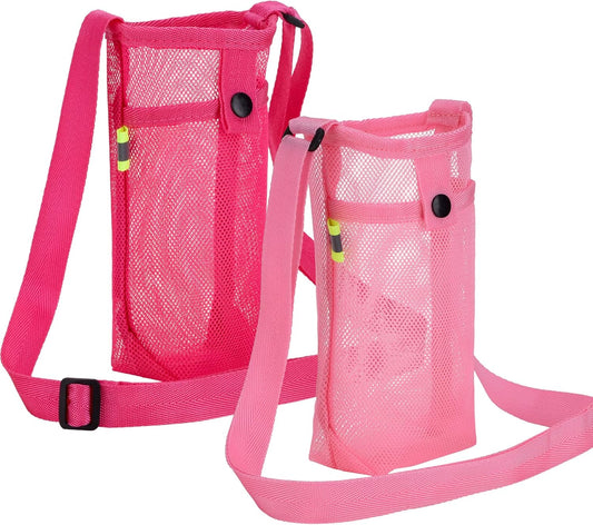 Tainehs Water Bottle Holder Carrier with Adjustable Shoulder Strap - Beach & Sports Bottle Bag for Hiking, Gym, Camping, Walking, Travel