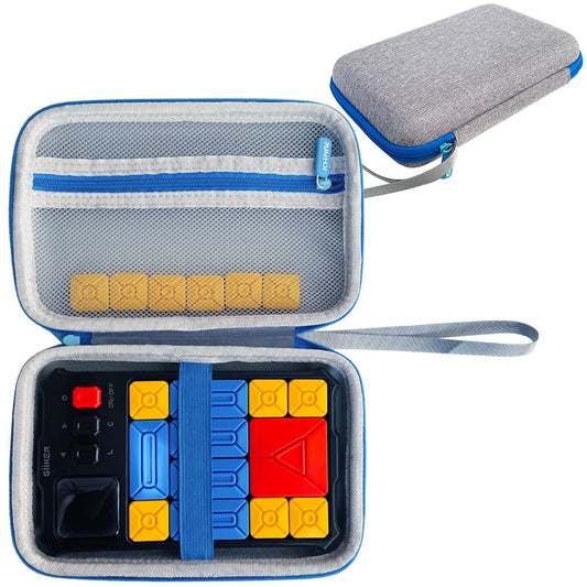 JCHPINE Hard Carrying Case for GiiKER Super Slide Brain Games, Protective Storage Holder for GiiKER Brain Teaser Puzzles Interactive Handheld Game Console Accessories (Blue Case Only)
