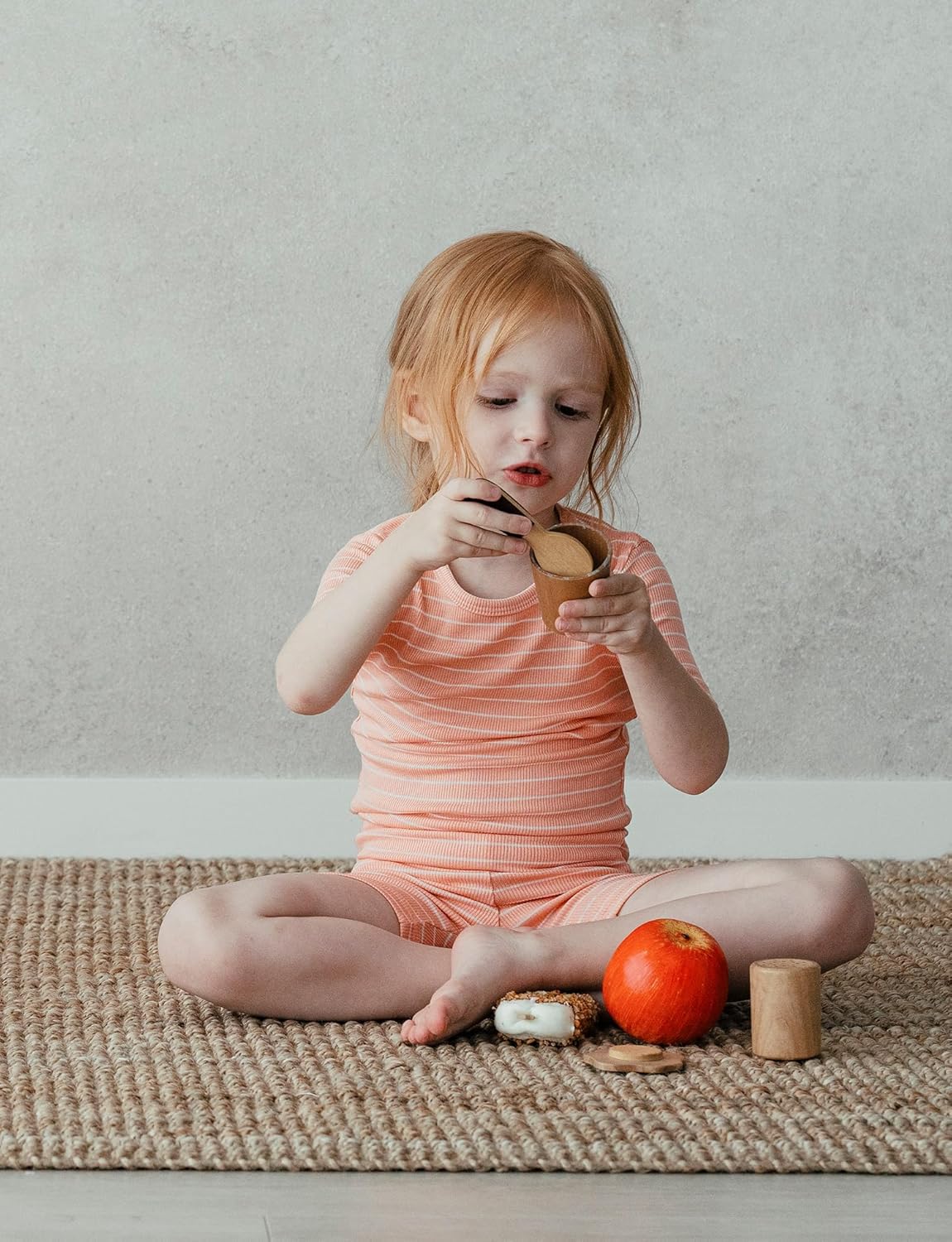 AVAUMA Stripe Pattern Baby Boys Girls Pajama Set Kids Toddler Snug fit Ribbed Sleepwear pjs for Daily Life Style