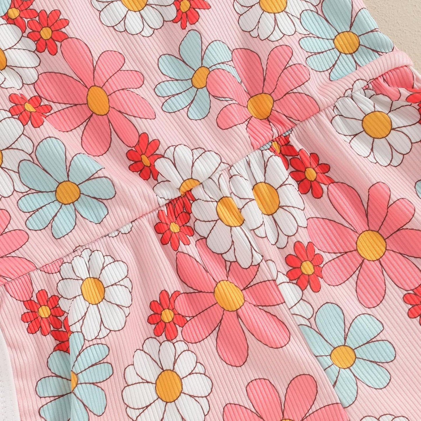 WZTYYDS Toddler Baby Girl Summer Clothes Floral Romper Tie-Up Strap Halter Jumpsuit Infant Summer Sling Playsuit 6M-3T