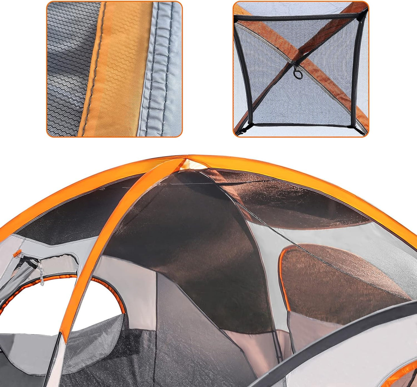Amazon Basics Camping Tent, 3-Season Dome Design with Rainfly