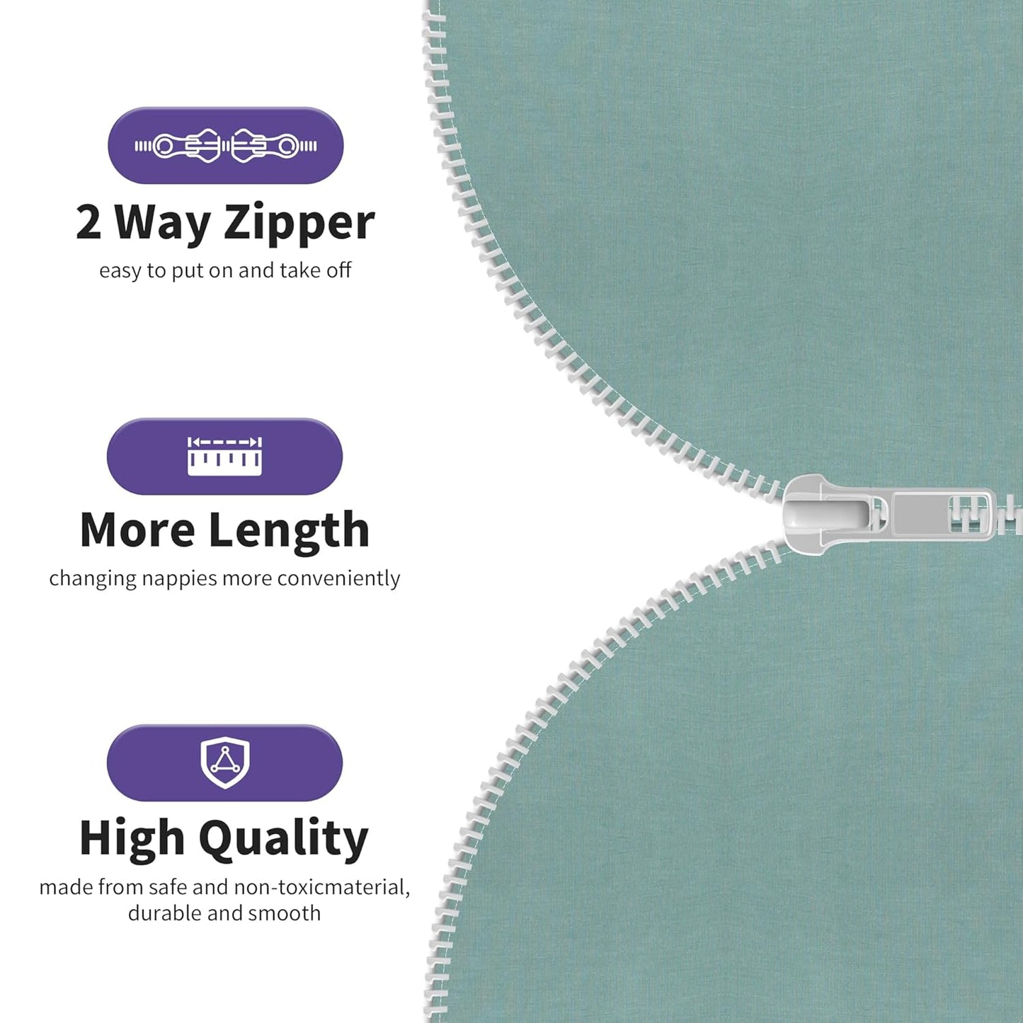 PuppyPaws Baby Sleep Sack 2-Pack Set, Transitional Swaddle, Sleep Sack 0-3 Months, Wearable Blanket Baby with 2-Way Zipper Summer, 95% Rayon derived from Bamboo, 5% Spandex