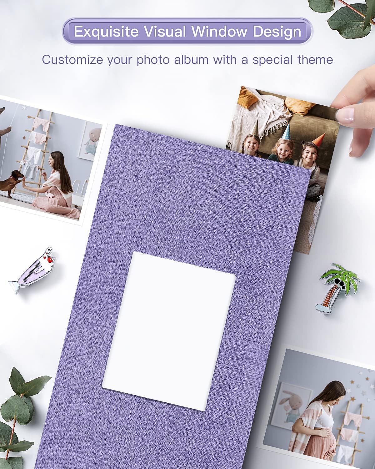 popotop Photo Album 4x6-420 Photos Photo Books with 420 Horizontall Pockets,Linen Cover Albums for Family Wedding Anniversary Baby Vacation Pictures