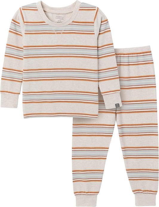Modern Moments by Gerber Baby and Toddler Hacci Snug Fit 2-Piece Pajama Set