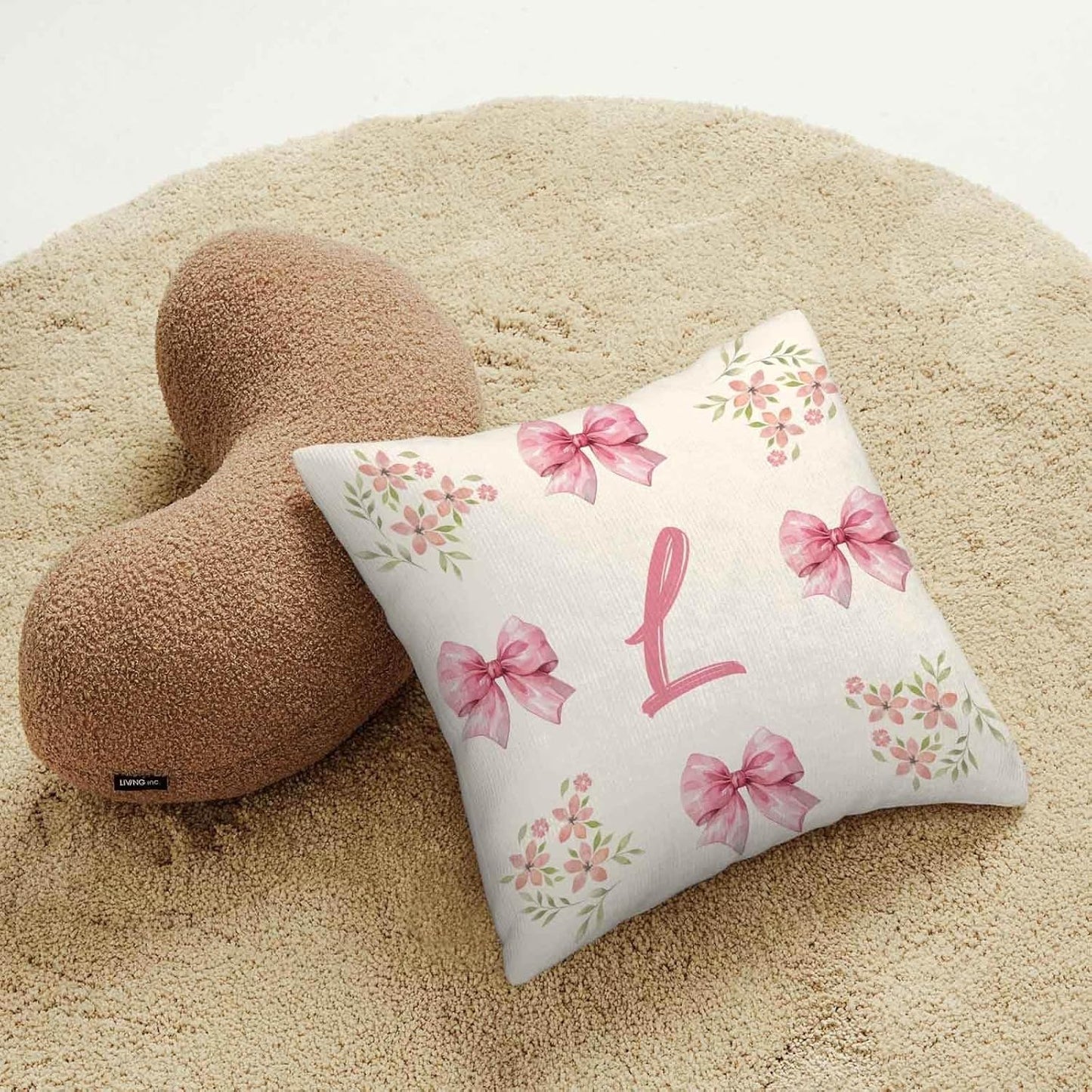 Personalized Baby Girl Crib Bedding Set – Custom Name Pink Bows 3-Piece Nursery Set with Soft Flannel Blanket, Fitted Sheet & Pillowcase – Infant & Toddler Bedding Gift