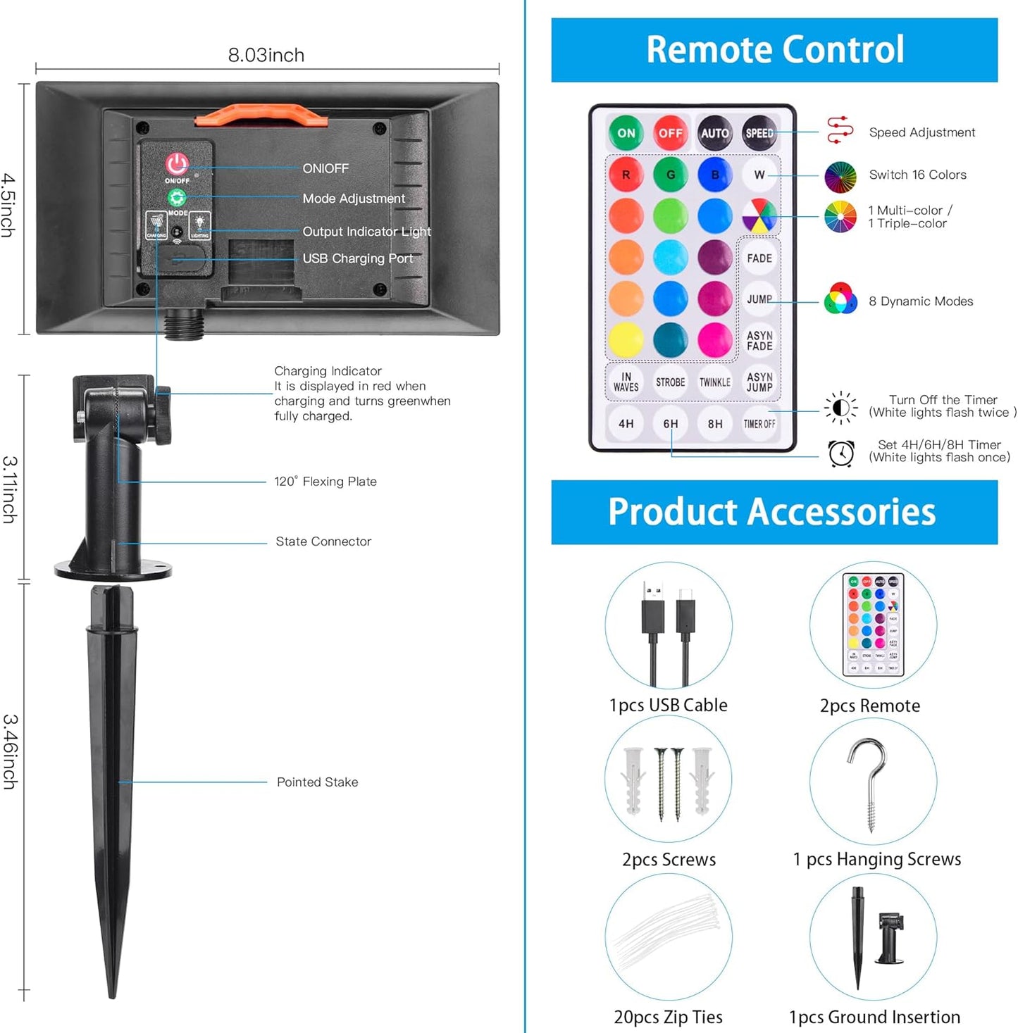 99FT Solar Rope Lights Outdoor Waterproof, 300 LED String Light USB & Solar Powered with Remote Control, 18 Colors Changing Fairy Tube Lighting for Outside Indoor Patio Pool Christmas Decor
