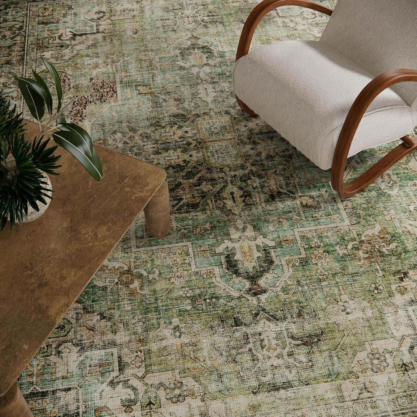 Machine Washable Kitchen Runner Rug: 2'x6' Hallway Rug Non Slip Low-Pile Stain Resistant Soft Carpet Runners for Entryway Hallways Kitchen Laundry Room Beside Farmhouse