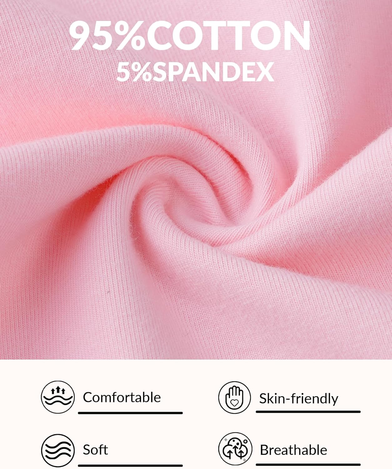 Witwot 3 Pack Baby Girls Leggings Toddler Kids Soft Cotton Pants Size 18M-5T