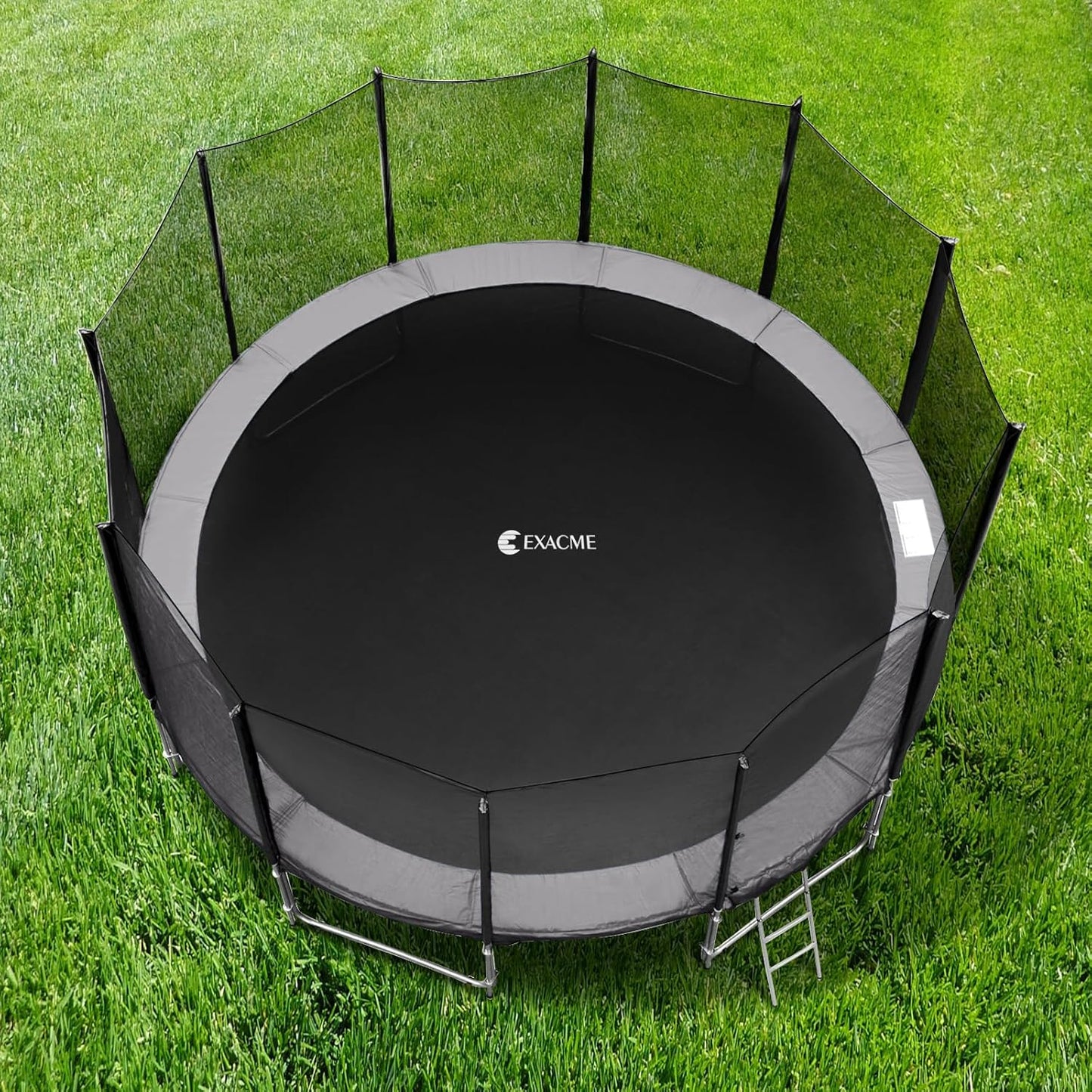 ExacMe Trampoline Pad Replacement 16 15 14 13 12 10 8 Foot, Waterproof Safety Spring Cover Round Frame Pad, No Hole for Pole