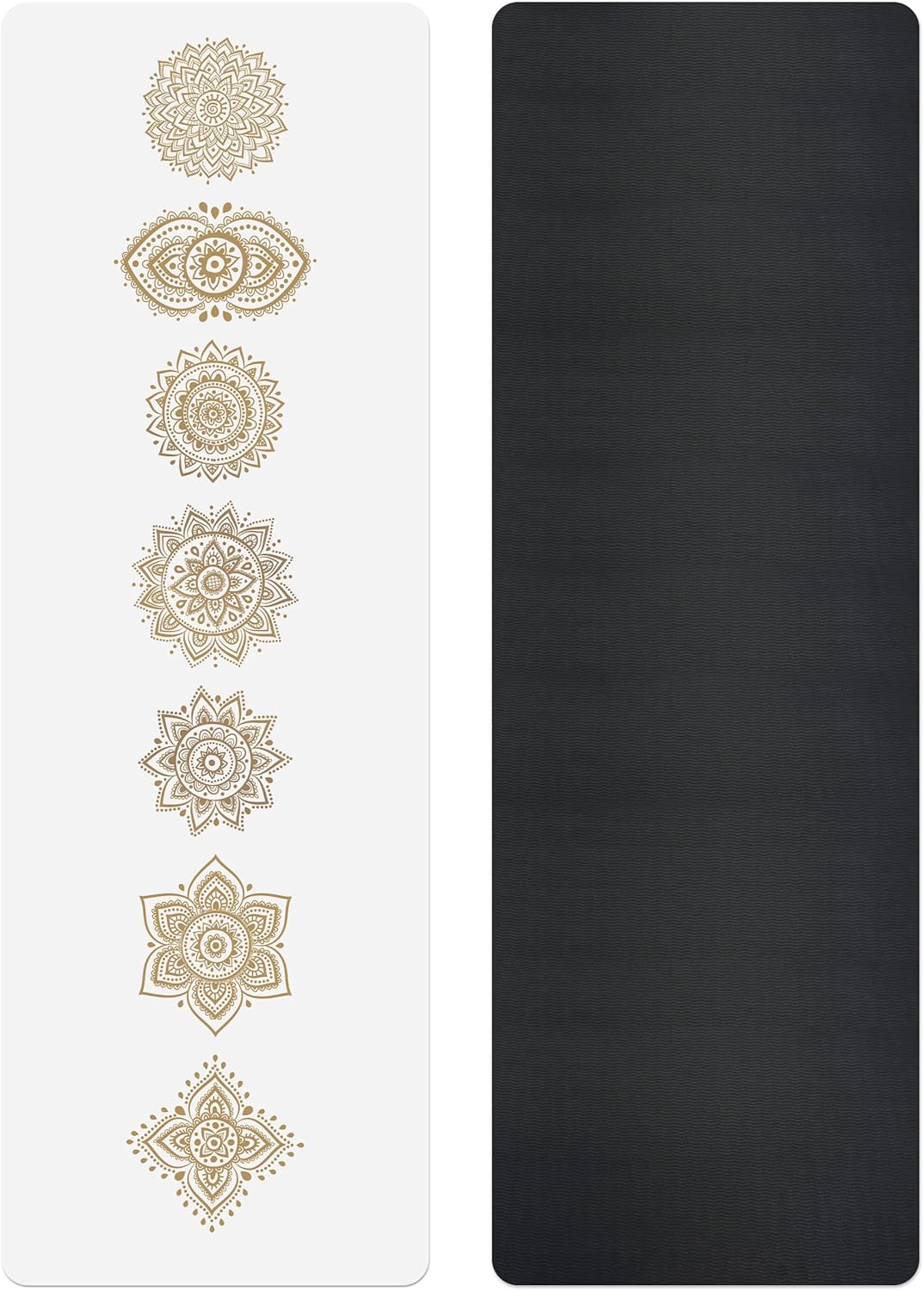 Non Slip Yoga Mat TPE Workout Mat for Men Women, Thick Workout Mat with Carrying Strap, Fitness Mats for Exercise, Yoga, Fitness, Pilates, Floor Workouts (72" x 24" x 6mm)