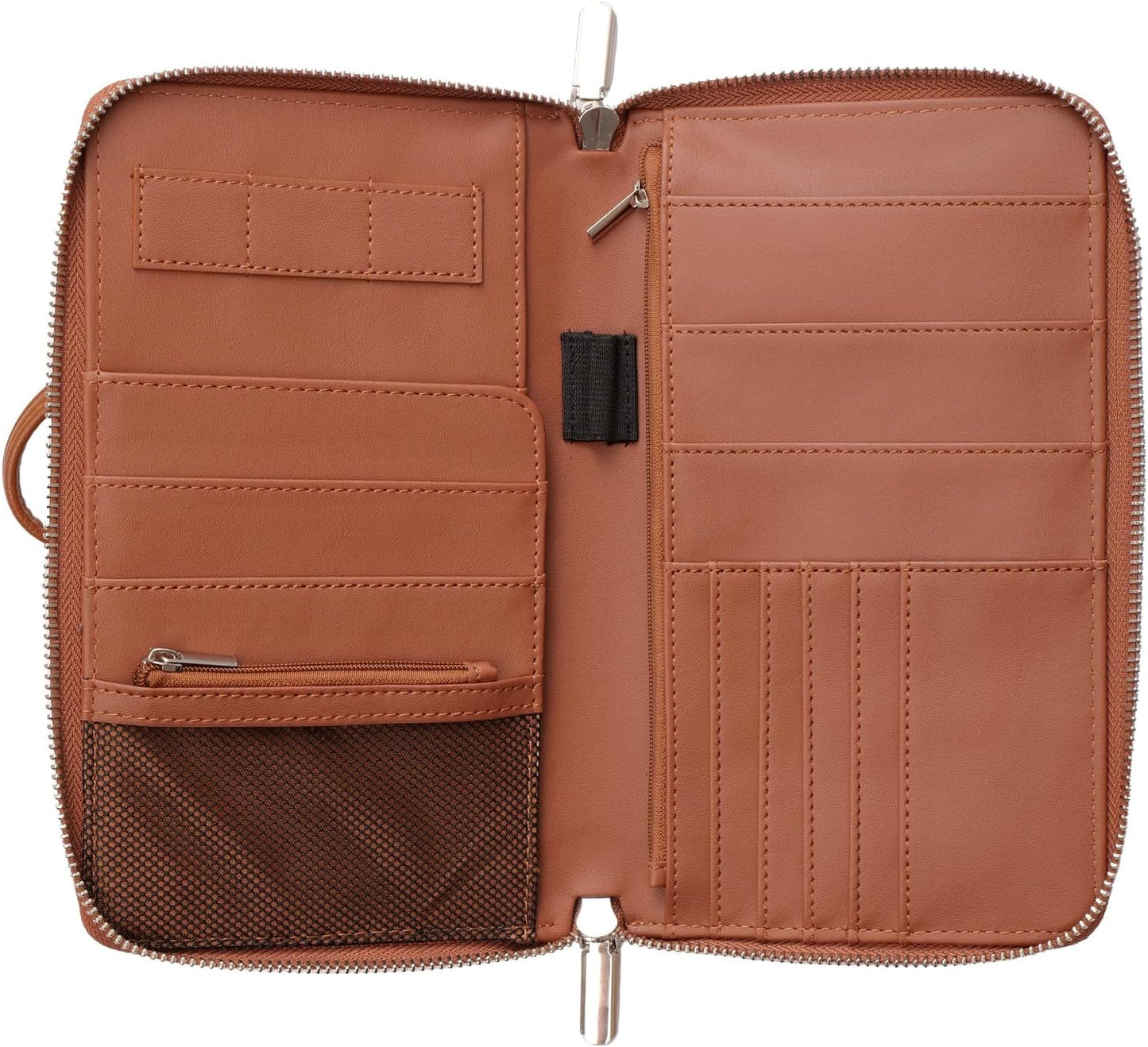 RFID Blocking Family Passport Holder Wallet 6,Premium Leather Travel Document Organizer for Women and Men,Travel Wallet for Credit Card