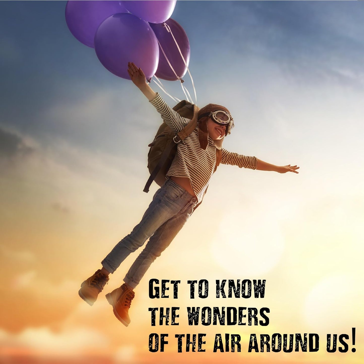 Einstein’s Air Science Kit for Kids. STEM for Boys & Girls Aged 8 and Above. 15 Exciting Experiments Inside. Detailed Picture Guide Included.