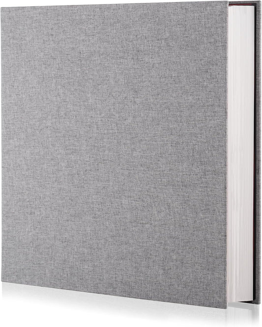 Photo Album Self Adhesive Scrapbook Album for 4×6 Pictures DIY Magnetic Linen Cover Album 30 Blank Pages Great Gift for Family, Wedding, Birthday, Christmas, Anniversary(Green)