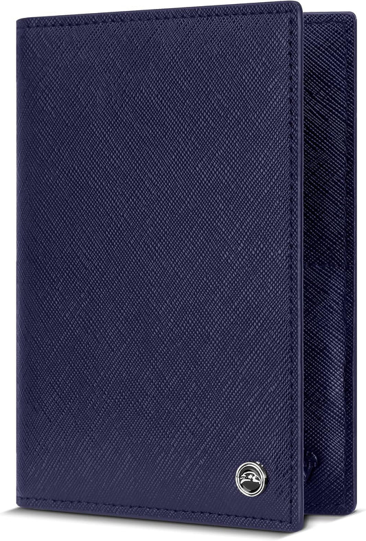 2 Passport Holder - Travel Essentials, RFID Blocking Wallet Credit Card Organiser, Plain Accessories Slim Cover For Men & Women