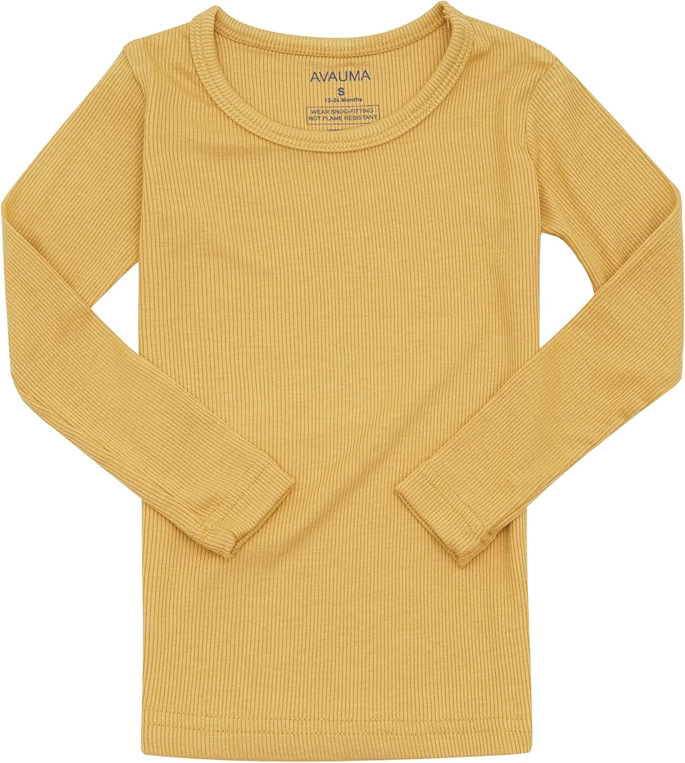 AVAUMA Baby Boys Girls Pajama Set Kids Toddler Snug fit Ribbed Sleepwear pjs for Daily Life Style