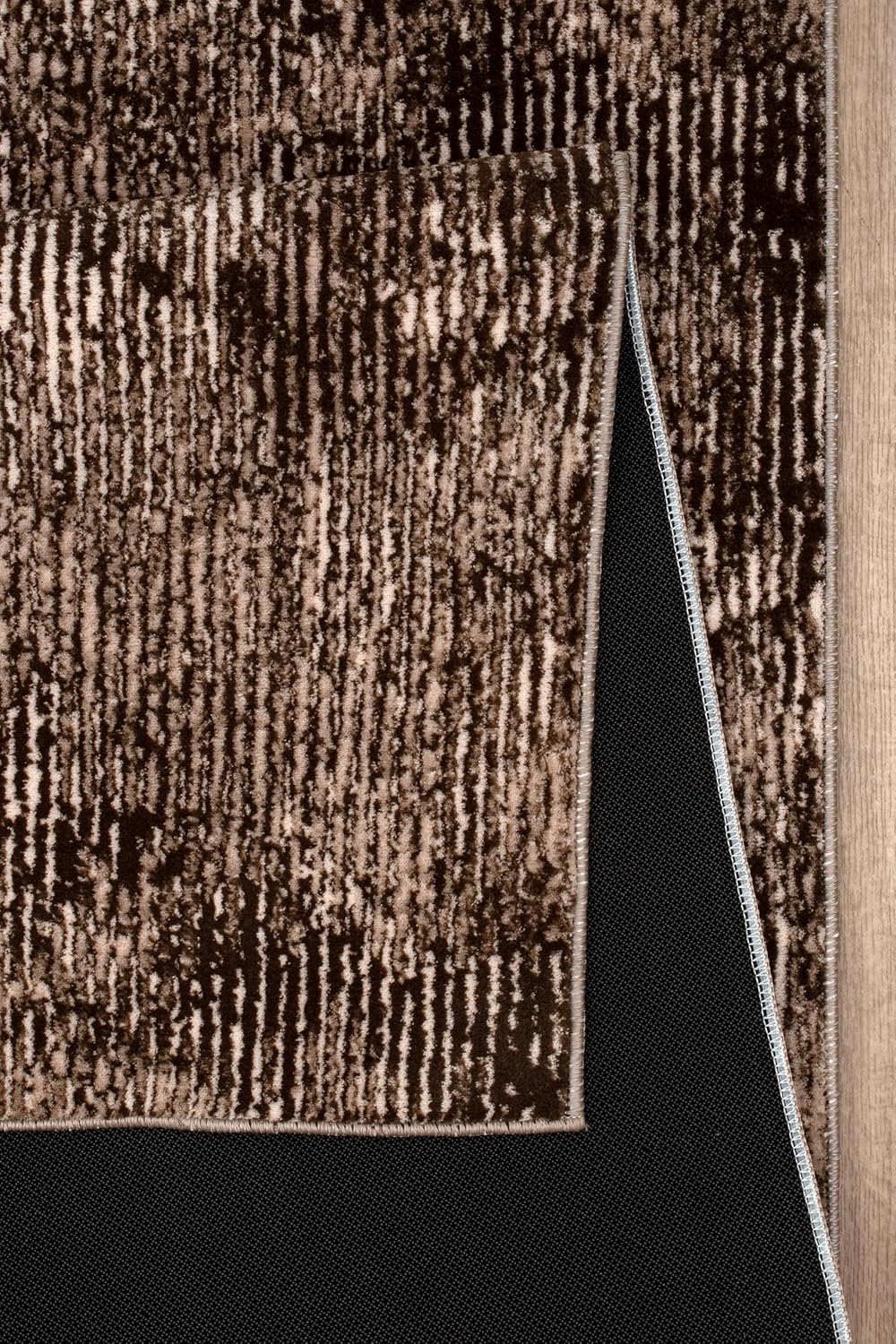 Non-Slip Washable 5x7 Area Rugs for Living Room Bedroom, Ultra Soft Bedside Rug, Indoor Floor Carpet for Kids Girls and Boys, Dorms, Nursery Rooms, Non-Skid Area Rug, Abstract Brown Beige, 5' x 7'