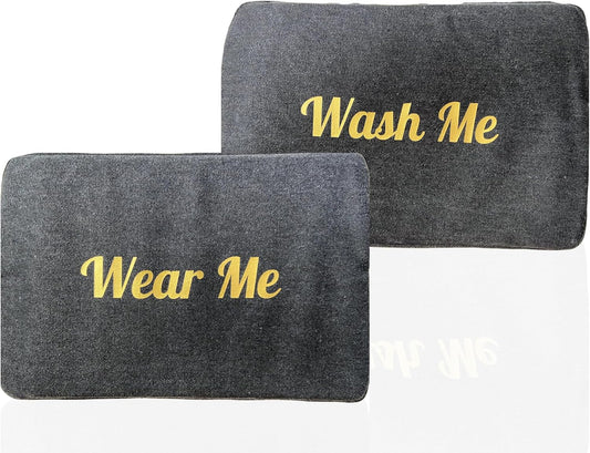 Travel Fanatics Wear Me, Wash Me Bag – 2-Sided Travel Laundry Bag with Stylish Design – Lightweight, Portable, and Durable Canvas Laundry Bag Organizer for Clean and Dirty Clothes