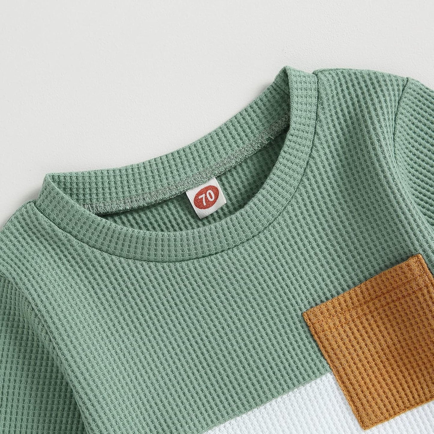 Kupretty Toddler Baby Boy Fall Winter Clothes Color Block Long Sleeve Sweatshirt Pullover Tops + Joggers Pants Outfit Set