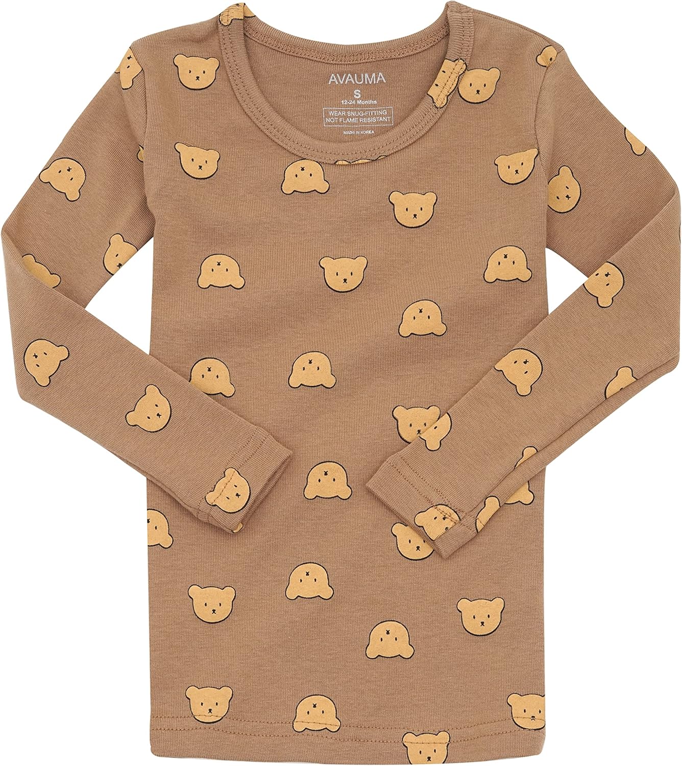 AVAUMA Baby Boys Girls Pajama Set 6M-8T Kids Cute Toddler Snug fit Pjs Cotton Sleepwear