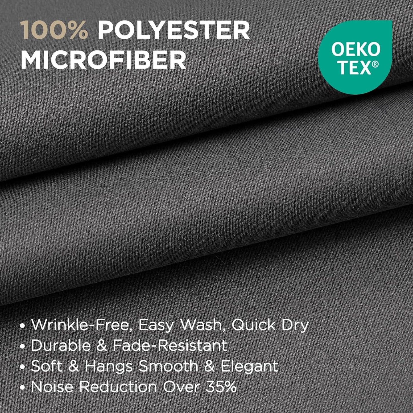 Joydeco Blackout Curtains 120 Inch Length 2 Panels Set, Thermal Insulated Long Curtains& Drapes 2 Burg, Christmas Drapes for Living Room Bedroom Window