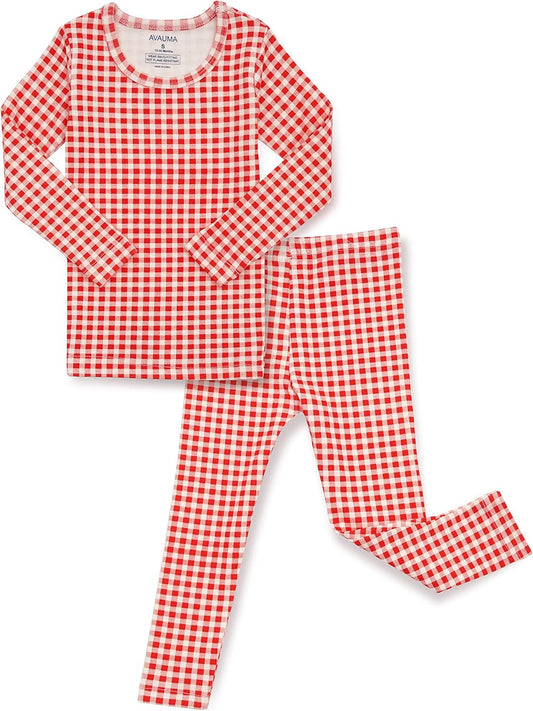 AVAUMA Baby Boys Girls Pajama Set 6M-7T Kids Cute Toddler Snug fit Pattern Design Pjs Cotton Sleepwear