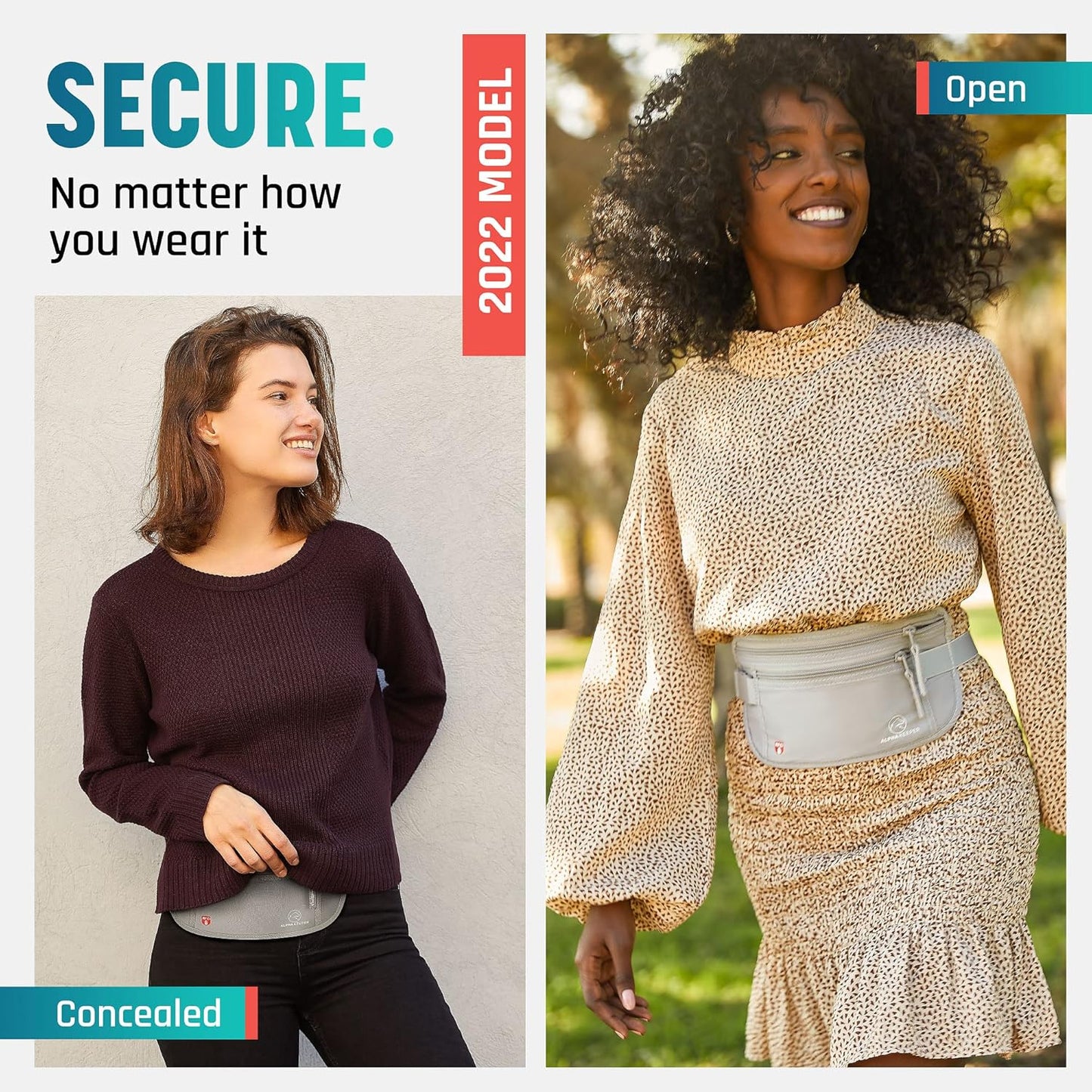 Hidden Money Belt for Travel for Men, Waist Wallet Anti Theft, RFID Passport Holder For Travel Men Or Women, Money Pouch, RFID Passport Holder