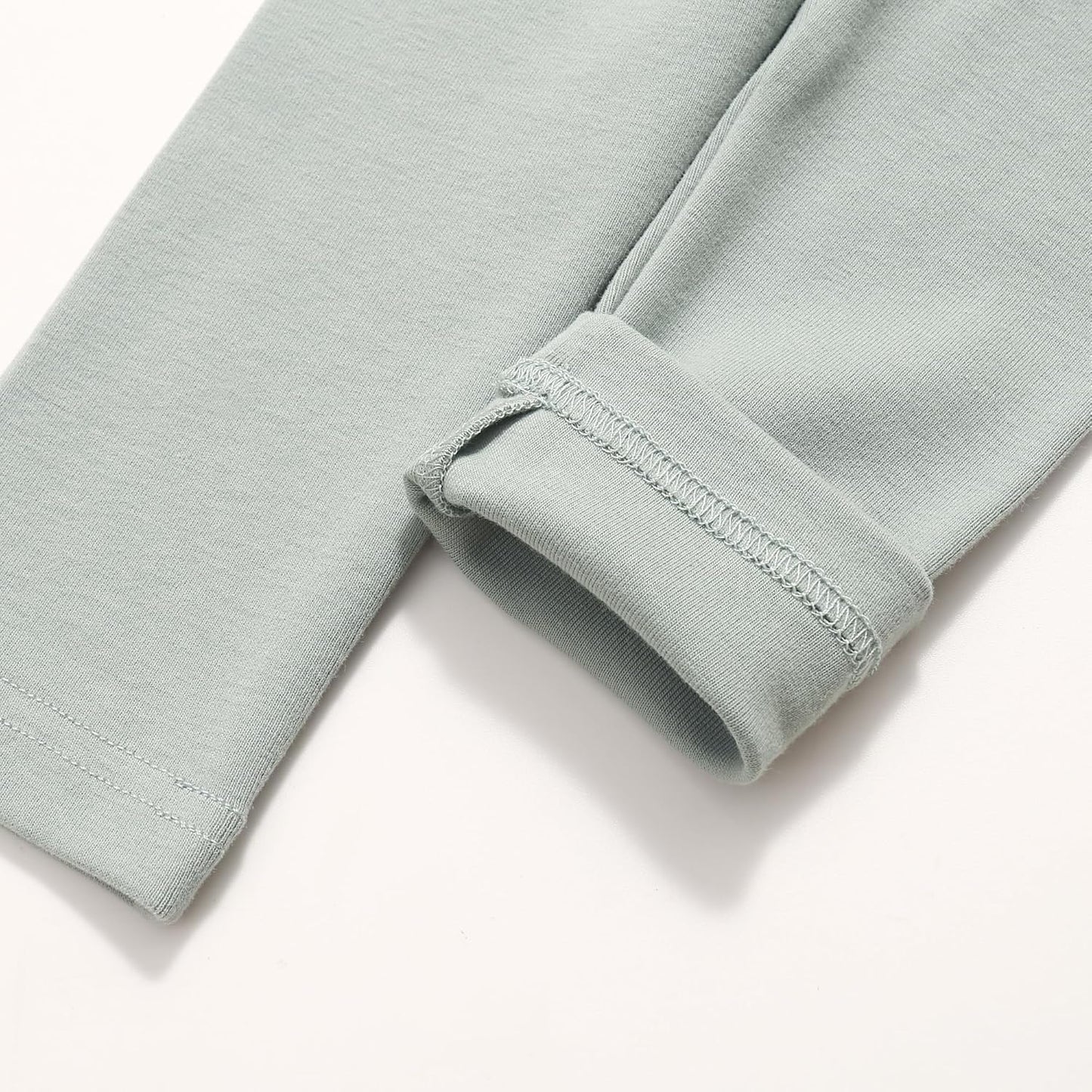 Toddler Organic Cotton Girls Leggings Casual Basic Leggings Full Length Bottom Solid Color 3 Pack