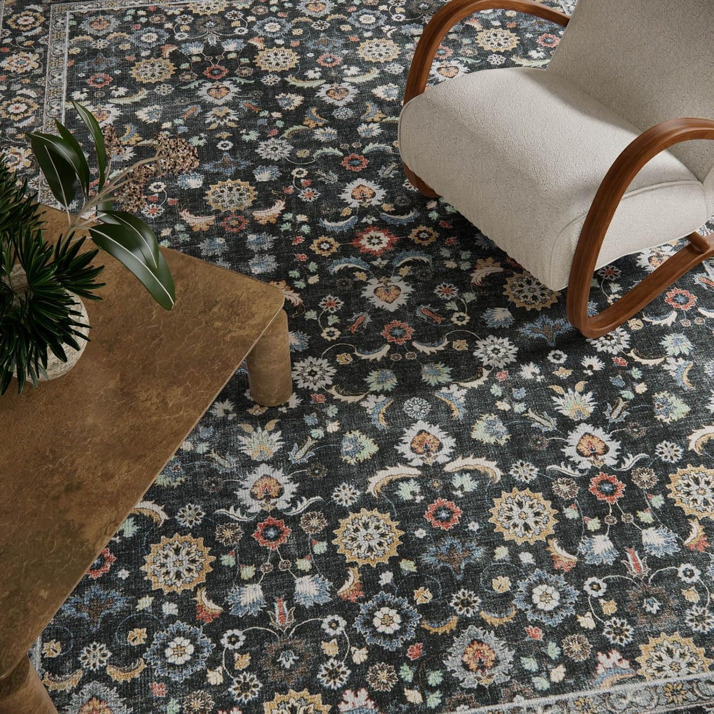 Washable Small Area Rugs for Kitchen: Door Mat Indoor Entrance 2x3 Throw Rug Stain Resistant Non-Slip Low Pile Soft Carpets for Entryway Front Door Indoor Entrance Entry Bedroom