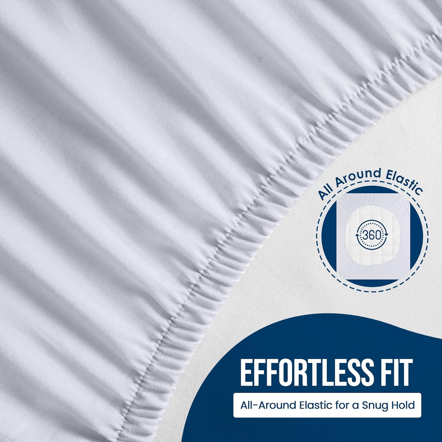 Utopia Bedding Waterproof Mattress Protector Twin XL Size 2 Pack, 200 GSM Breathable Terry Mattress Cover, Fitted Style with Stretchable Pockets (White)