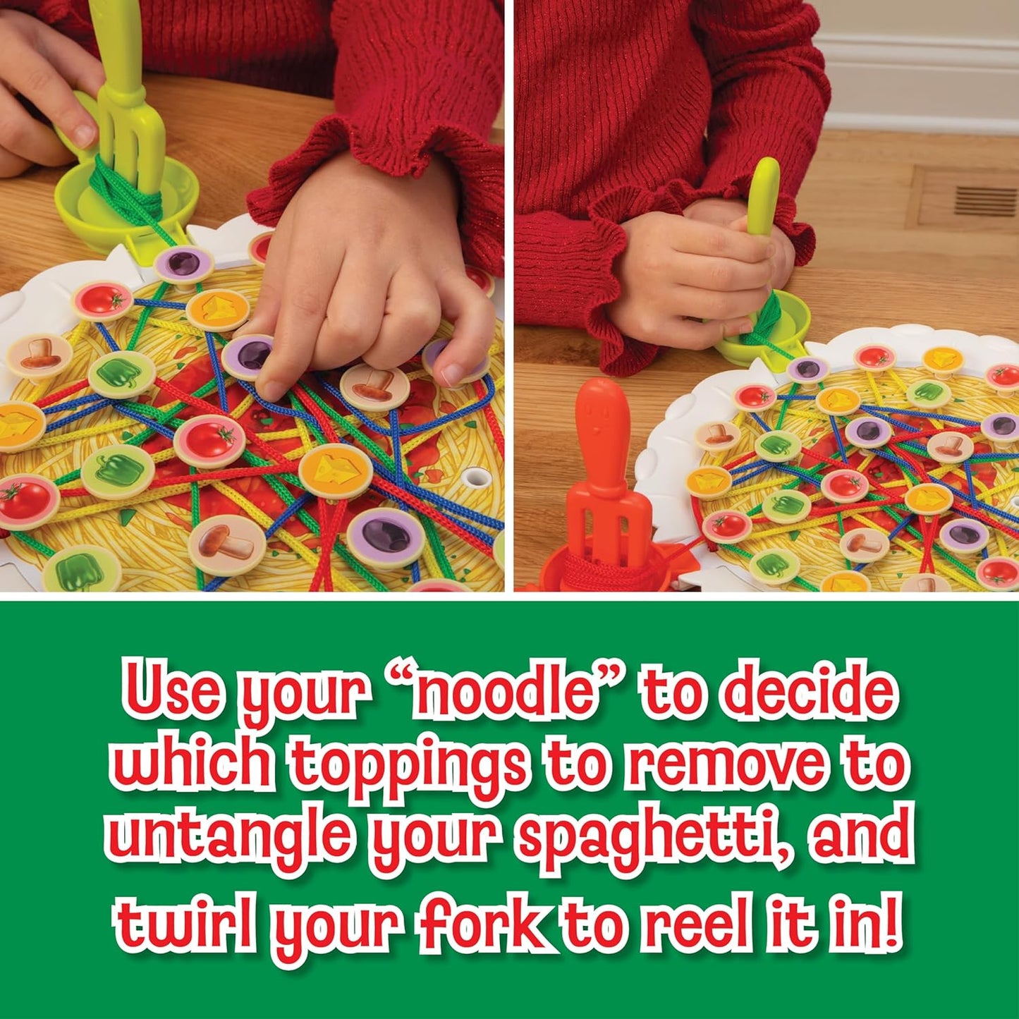 PlayMonster Ready Set Spaghetti Board Game – Kids Games, Family Game, Multi-Player, Board Games for Family Night, Preschool Toys, Hand-Eye-Coordination Game, Ages 6+