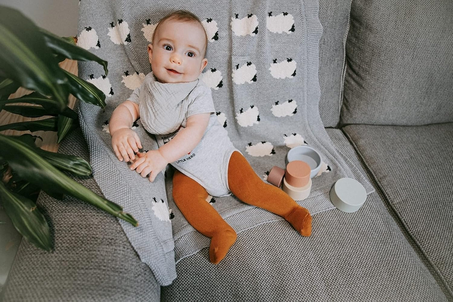 Silky Toes Luxurious Cotton Tights for Baby Girls 1 Pk Cable Knit Winter Footed Leggings