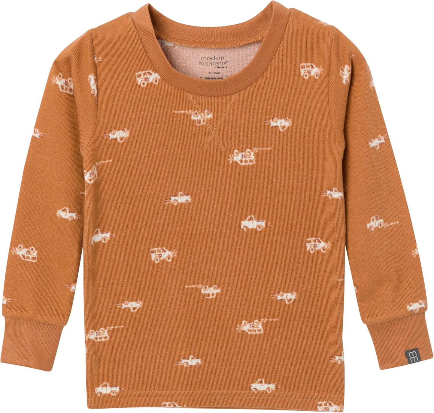 Modern Moments by Gerber Baby and Toddler Hacci Snug Fit 2-Piece Pajama Set