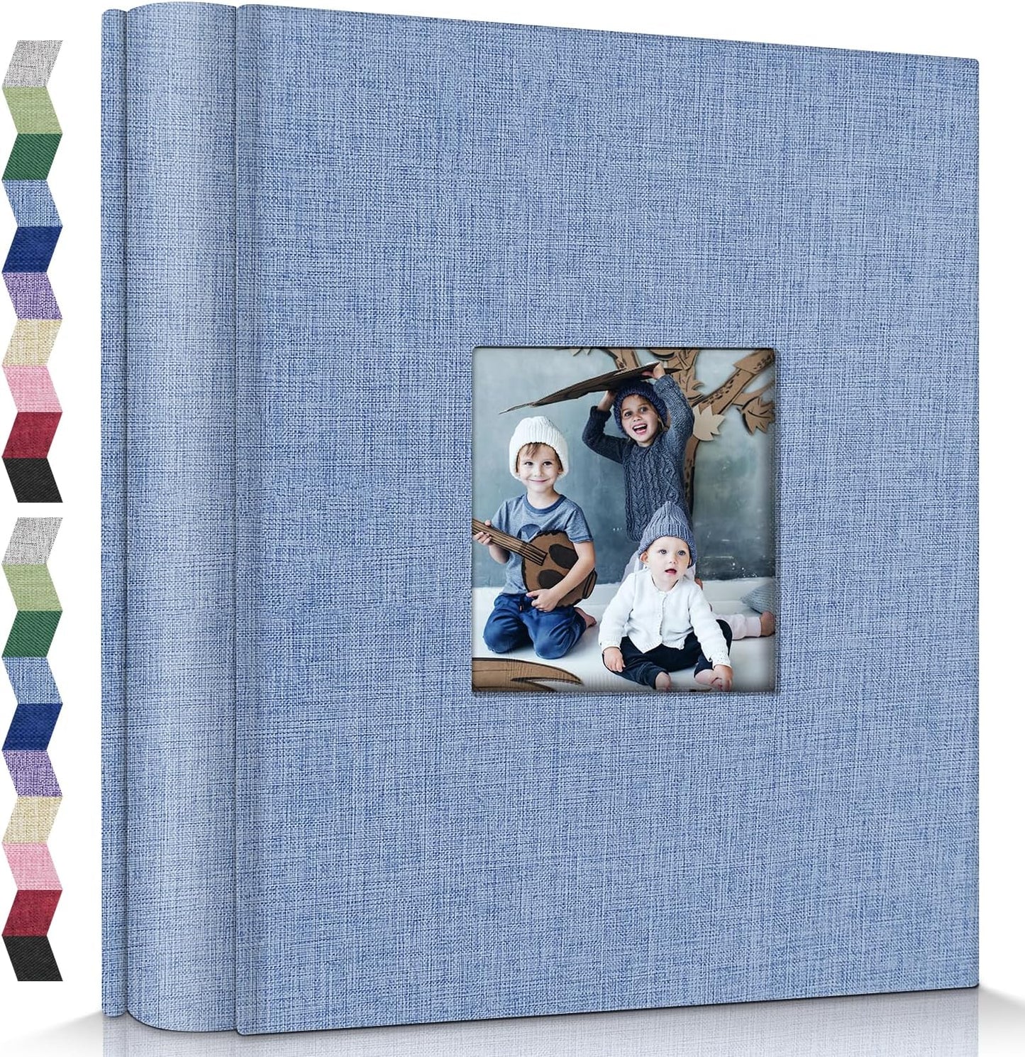 popotop Photo Album 4x6-600 Photos Photo Books with 600 Horizontal and Vertical Pockets,Linen Cover Albums for Family Wedding Anniversary Baby Vacation Pictures