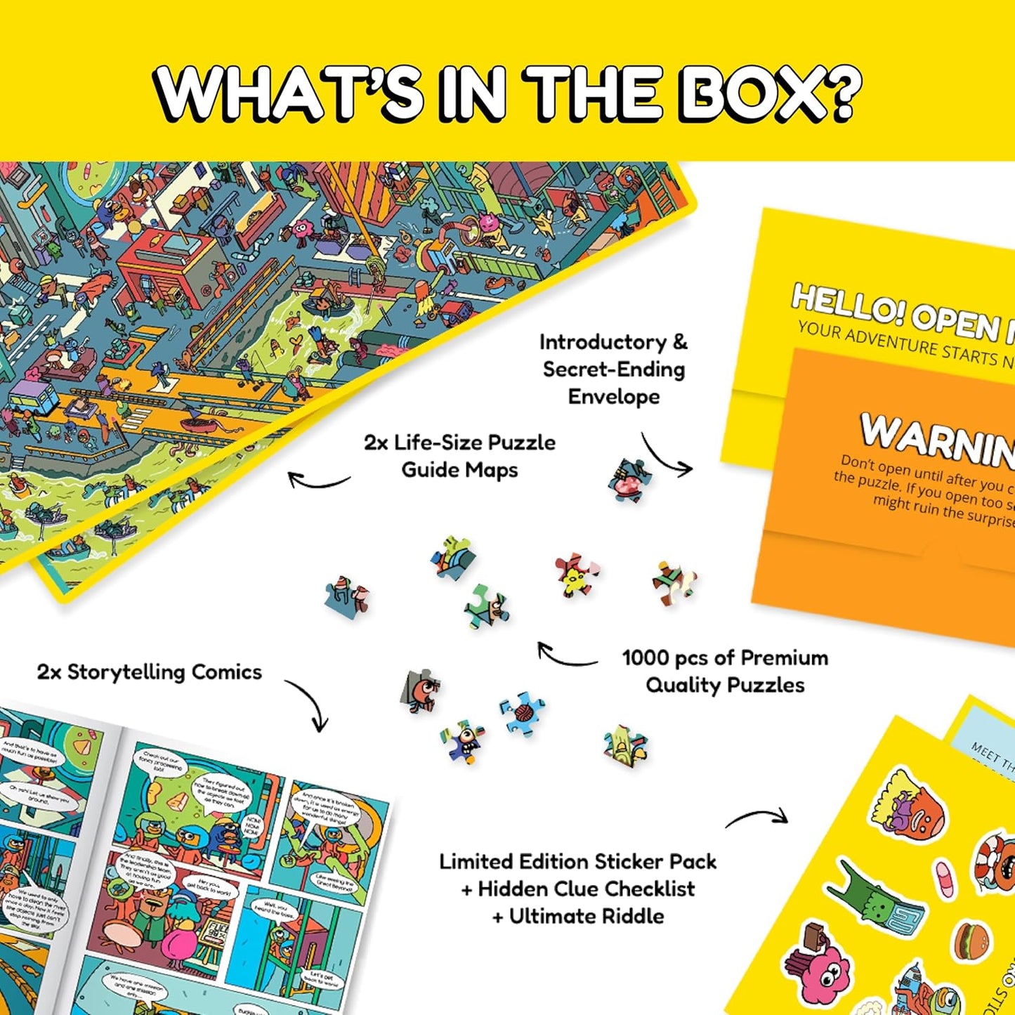 Jigsaw Puzzles 1000 Pieces - Magic Mystery Story Secret Ending Puzzle - Perfect Family Game Night for Adults & Kids - Gift Idea Unique Challenging Puzzle (Series 2)