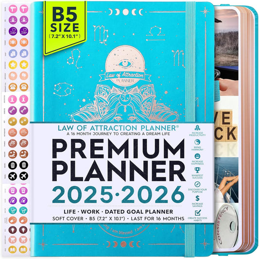 2025-2026 Planner Weekly and Monthly | 16-Month Life Planner to Increase Focus & Productivity | Reduce Overwhelm & Achieve Your Biggest Goals | Include Gift Box & Stickers | Sep 2025-Dec 2026