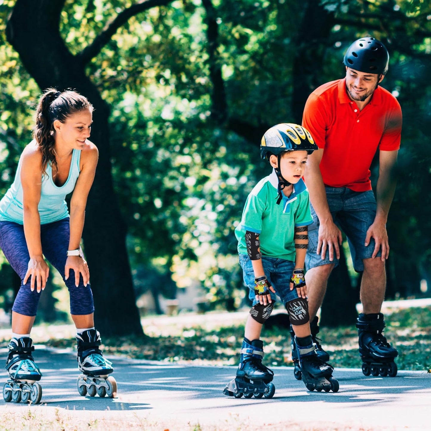 Soft-Style Kids Knee and Elbow Pads with Bike Gloves, Flexible Impact-Resistant Gear for Ages 2-11, Designed for Balance Bikes, Roller-Skating, and Skateboarding
