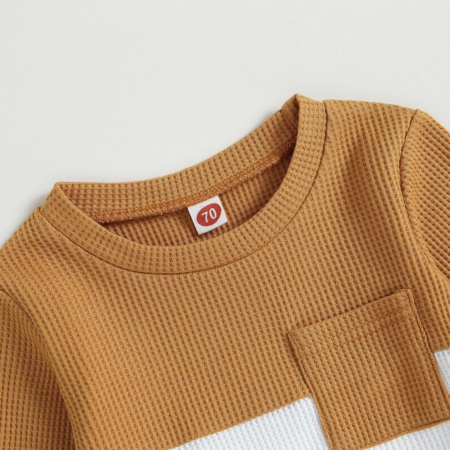 Kupretty Toddler Baby Boy Fall Winter Clothes Color Block Long Sleeve Sweatshirt Pullover Tops + Joggers Pants Outfit Set