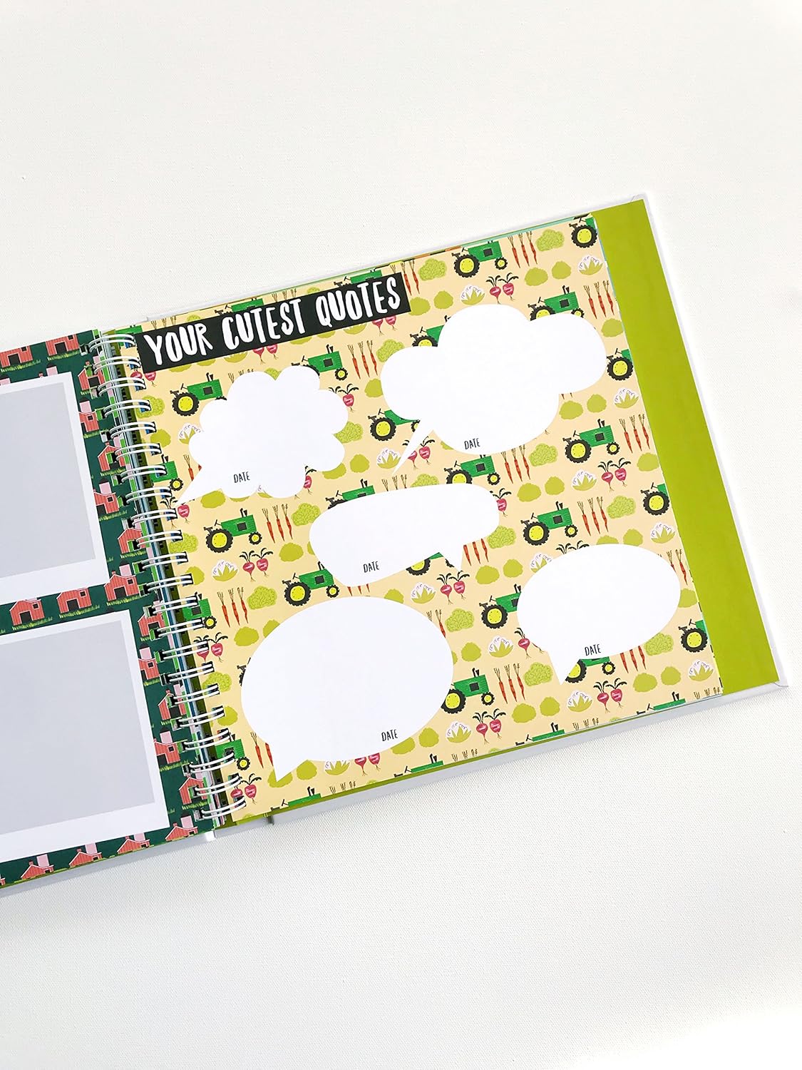 Lucy Darling Baby Journal - Stylish, Eco-Friendly 106 Pages for Recording Precious Milestones, Just Add Photos and Writing