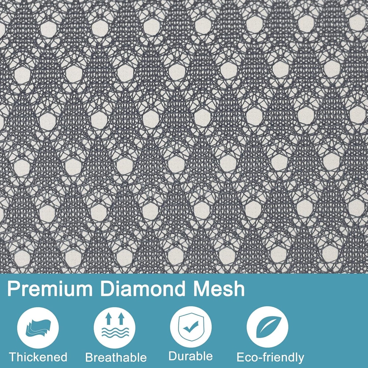 Polecasa Heavy Duty Extra Large Mesh Laundry Bags with ID Tag and Locking Drawstring Closure - 2 Pack, 30 x 36 inches - Laundry Hamper Liner, Washable Laundry Bag for Travel, Sports, Dorms (Grey)