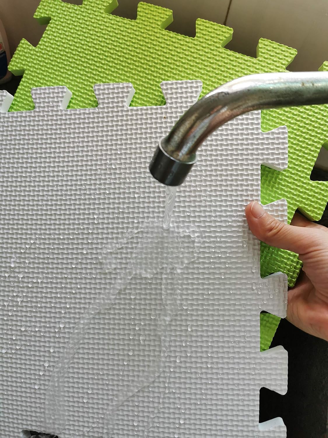 YIMINYUER® 25 Tiles (30cm×30cm×1cm Each Tile) Baby Soft Puzzle Play Mats, Kids Thick EVA Foam Floor, Toddlers & Children's Soft Interlocking Mat R04G301025