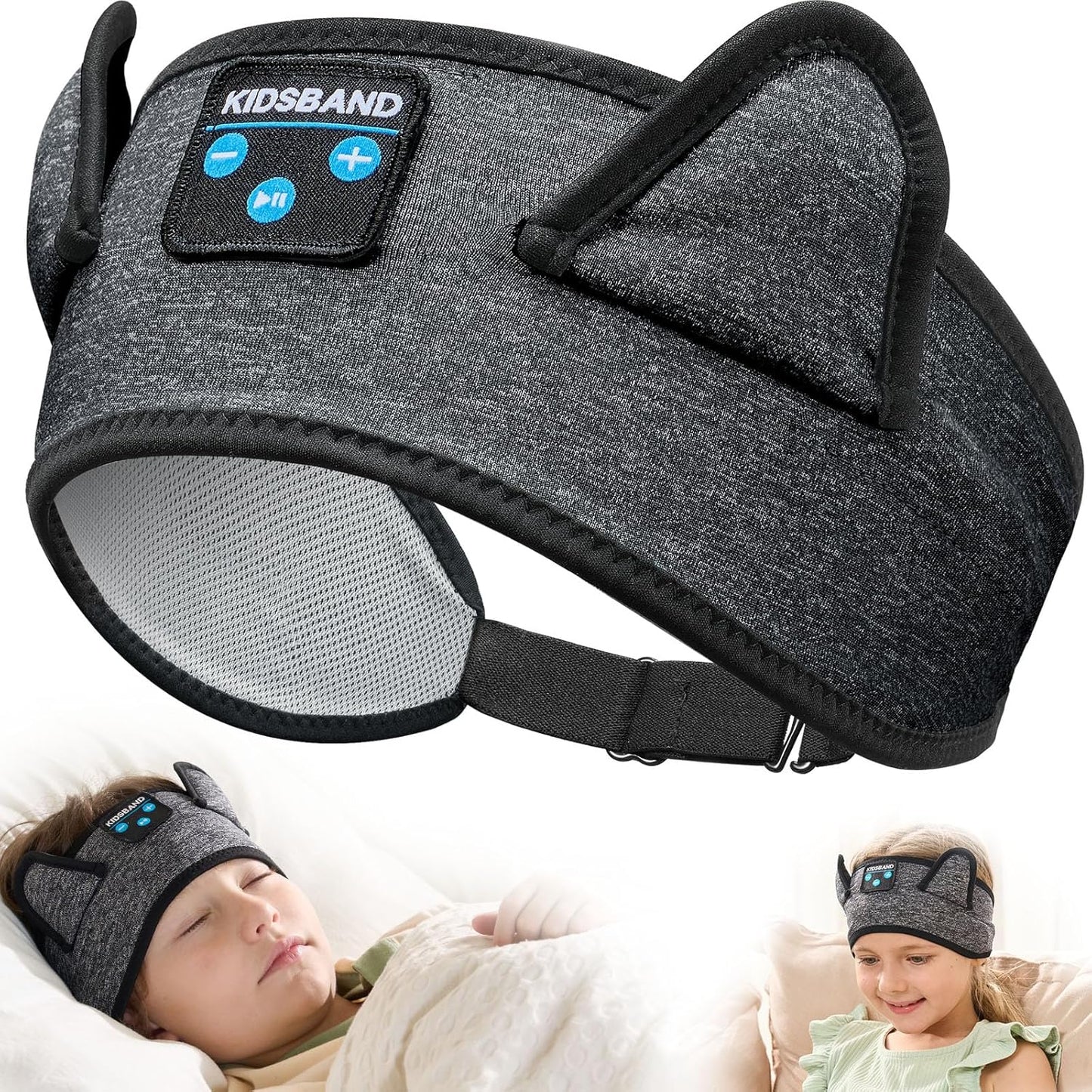 Kids Headphones, Bluetooth Headphones Adjustable Headband for Kids, Wireless and Wired Playback 3.5 MM Jack for School, Kids Headset for Girls Boys, Kindle Tablet Cellphones Airplane Travel Sleep